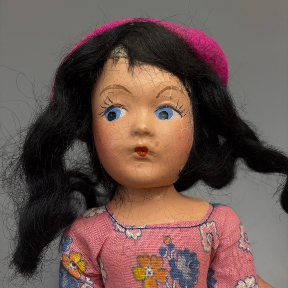 Creepy Haunted Horror Doll, Goth Spooky Doll, OOAK, Halloween Decor, Vintage - Picture 14 of 14